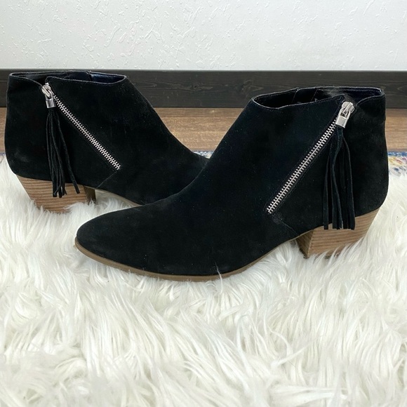 Franco Sarto Shoes - FRANCO SARTO Gage Leather Suede tassel booties Womens size 13